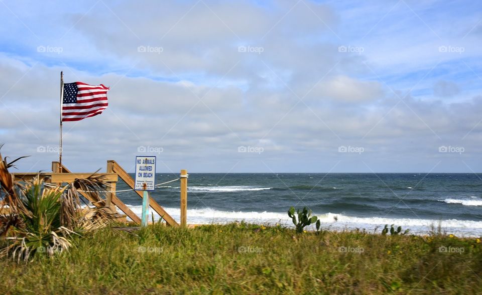Patriotism at the Beach