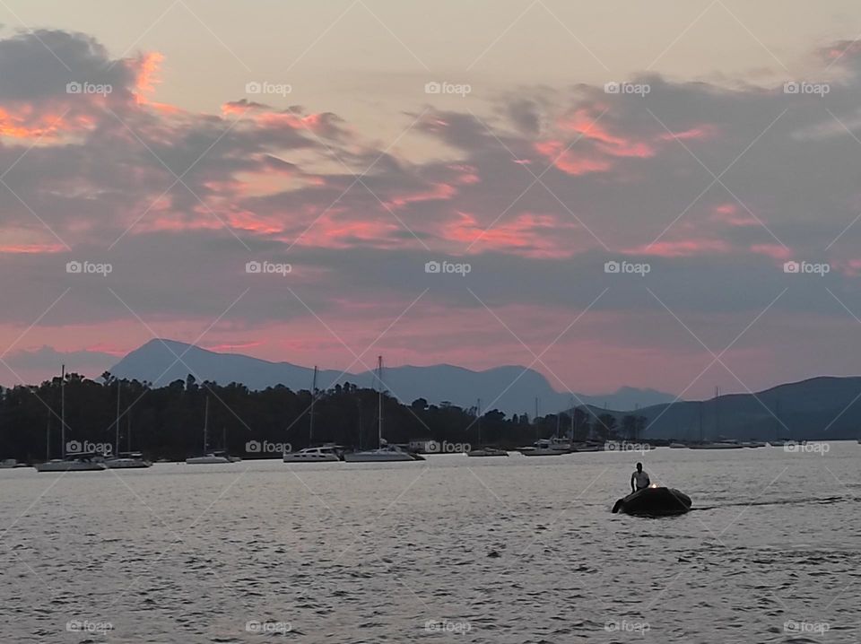 Sunset from Poros island