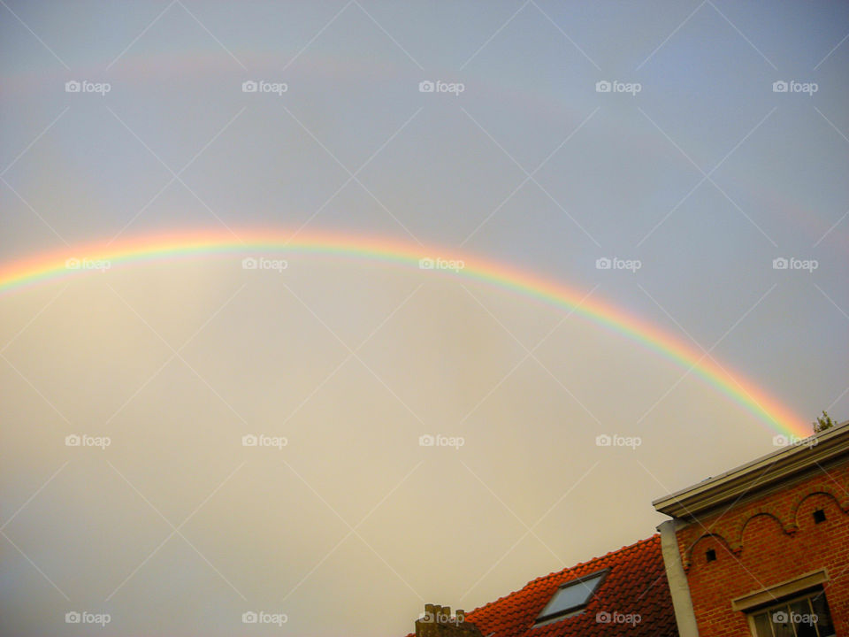 Rainbow in the city