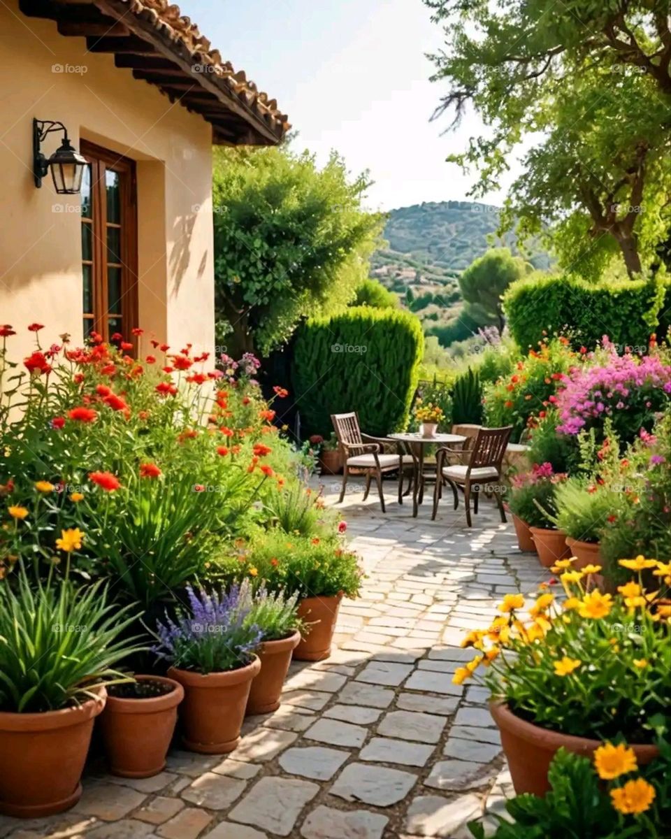 Glory be to God, the magnificent and picturesque view and the natural green trees are a view that is nothing more wonderful than it