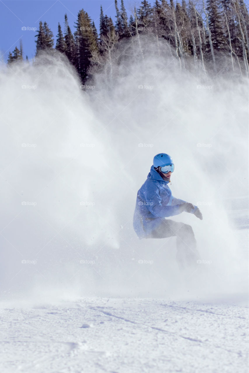 Snowboarding in Colorado 