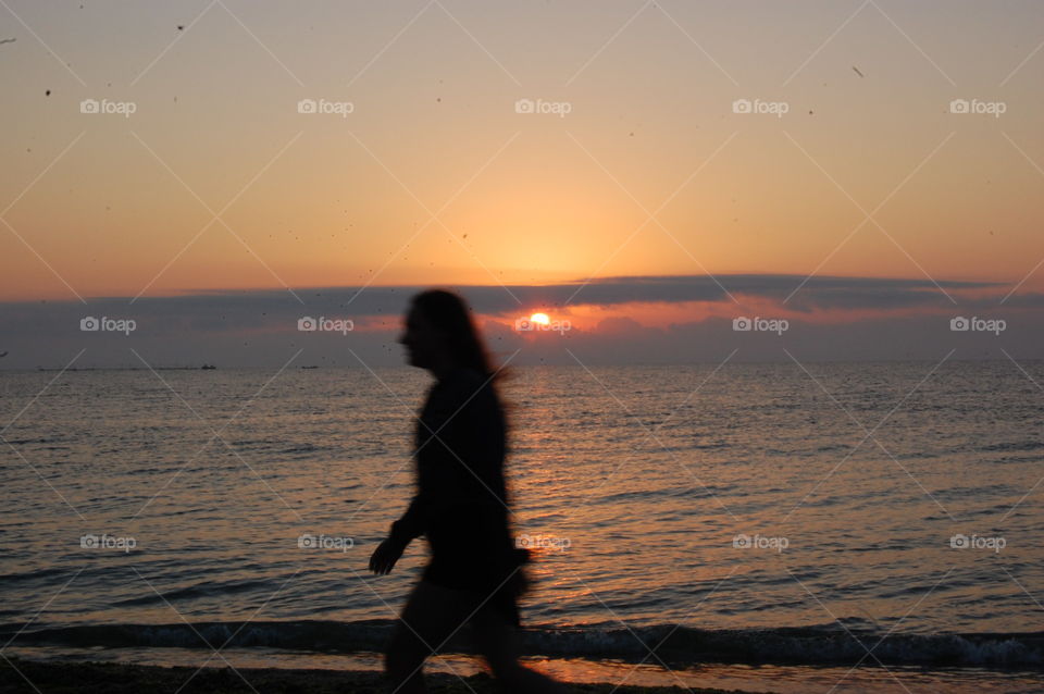 Sunset, Beach, Water, Dawn, Sea