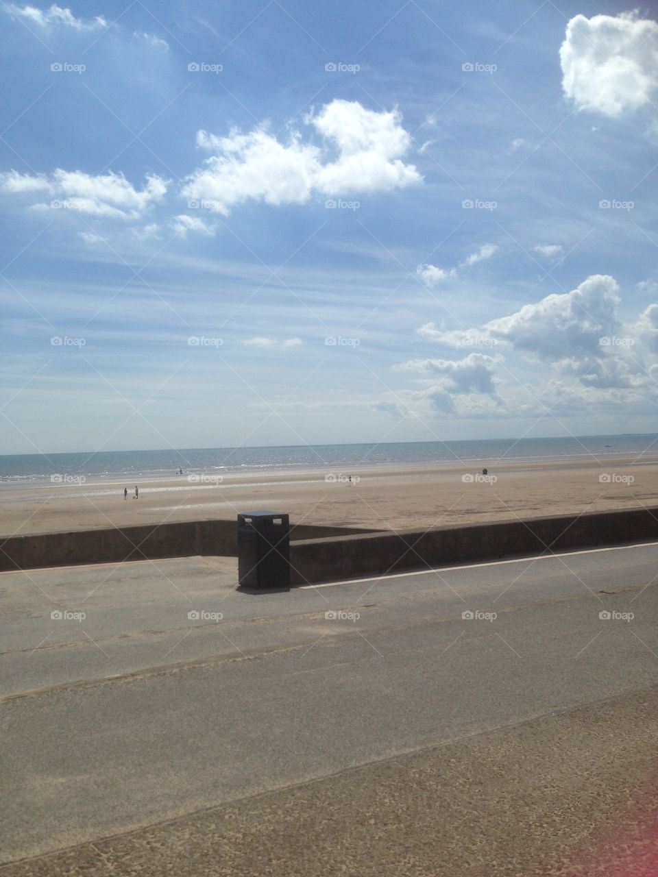 Bridlington beach UK