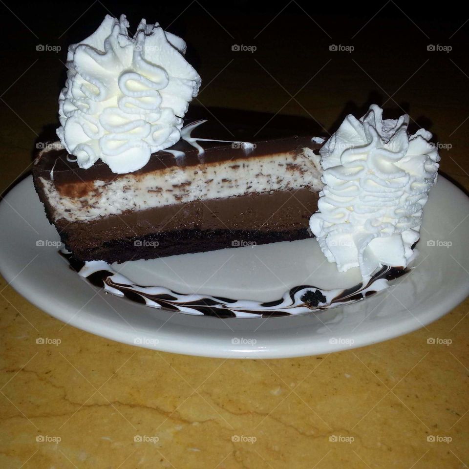 Chocolate cheesecake heaven