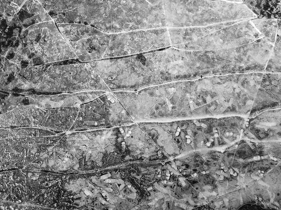 texture of frozen water black and white tone