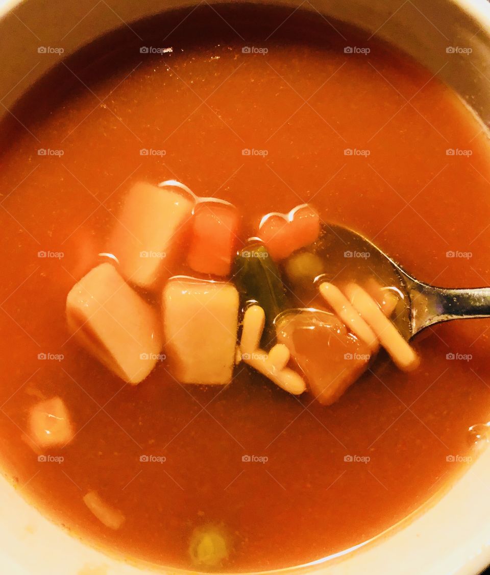 Rectangles found hiding in vegetable soup, camouflaged as potatoes and carrots, in the South Georgia woods. 