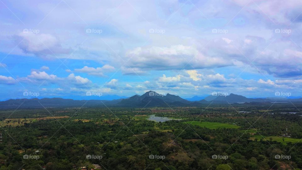 view from Sigiriya,Srilanka.