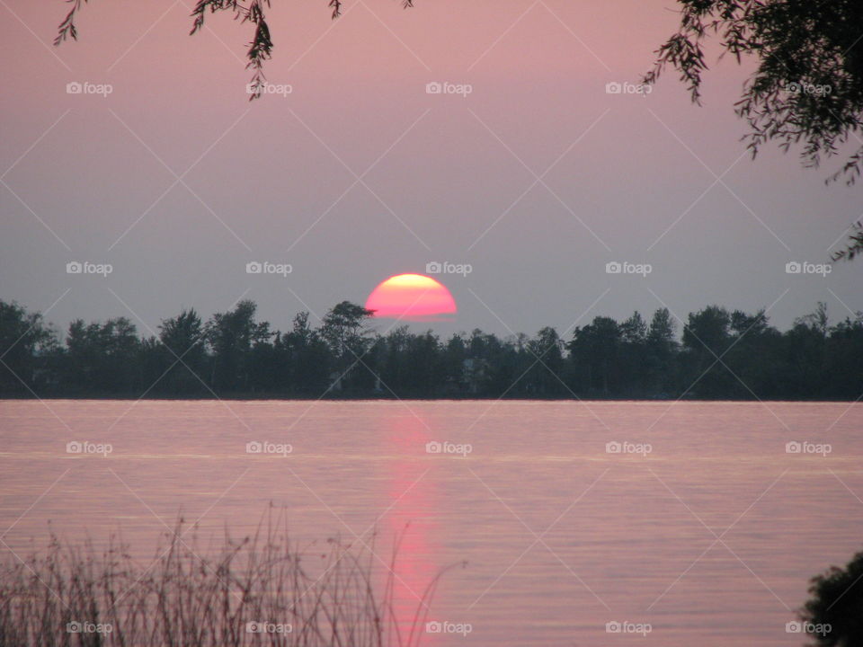 Long Lake sunset 