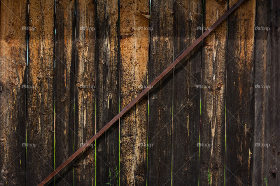 High angle view of wooden door