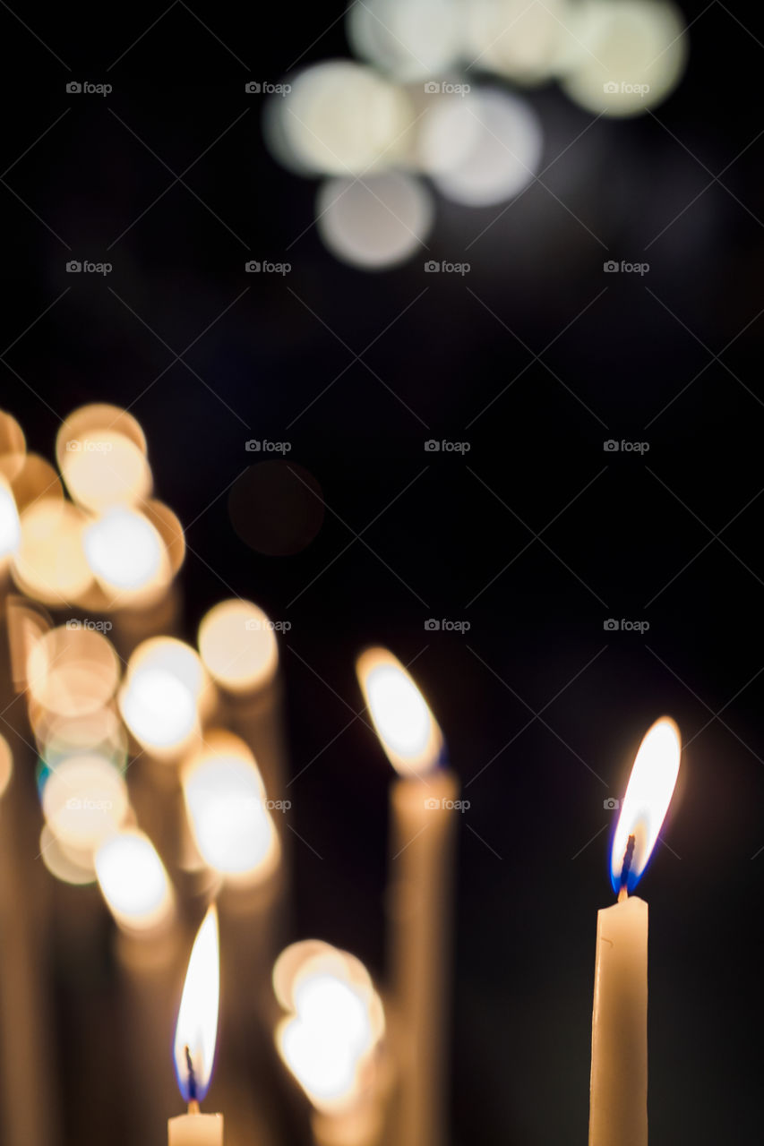 Light the candle and make a wish