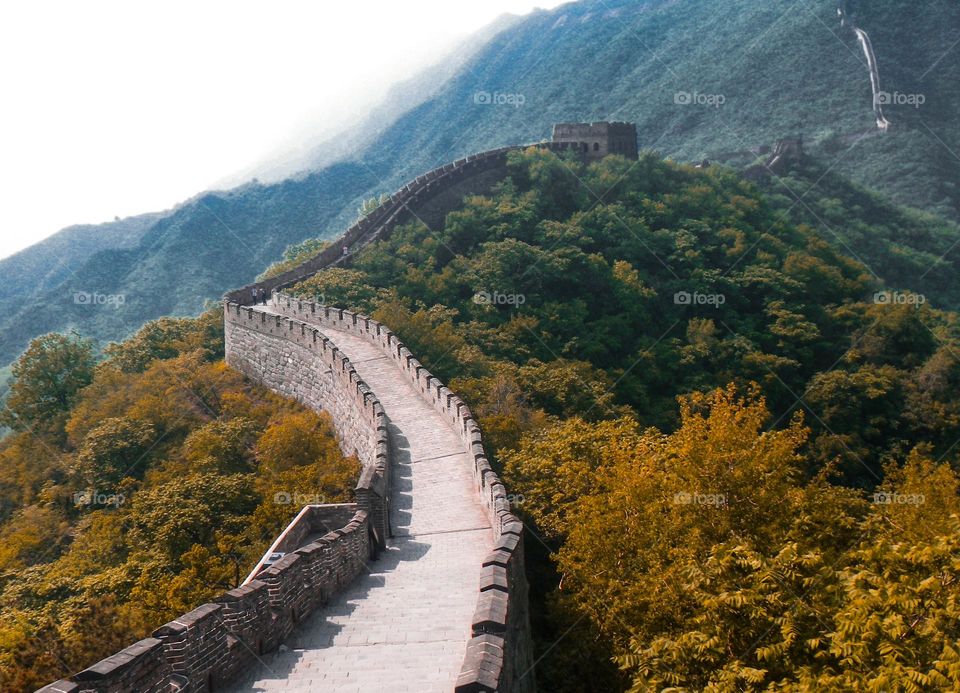 The Great China Wall landscape