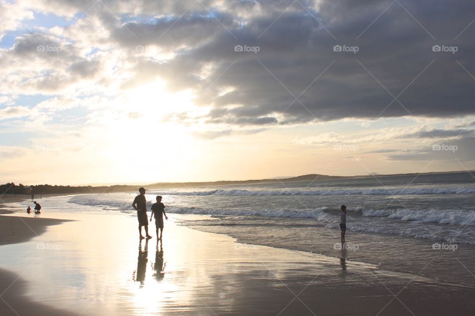 Sunset on the beach