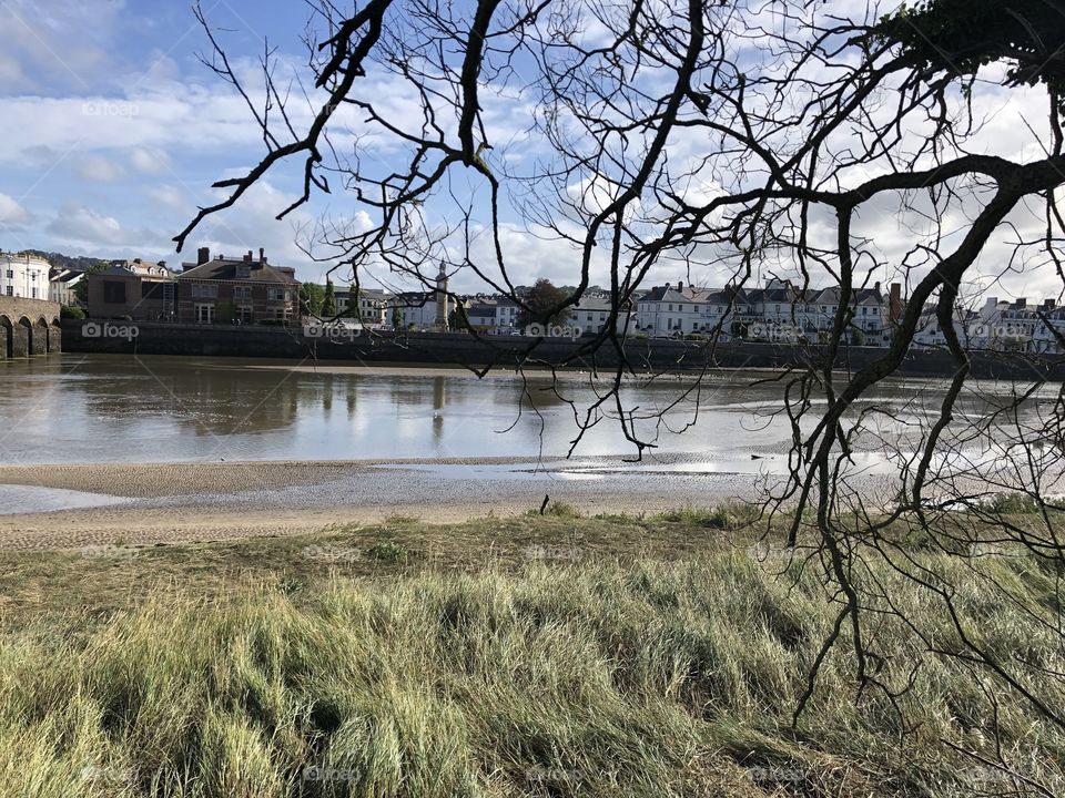 I love this view of Barnstaple’s main town Centre, with some sunshine and some wildlife in the distance, it makes for a lovely nature photograph.