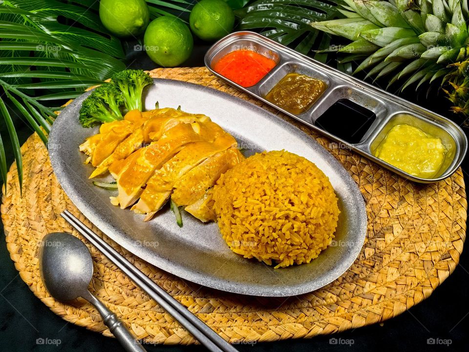 Hainanese chicken rice