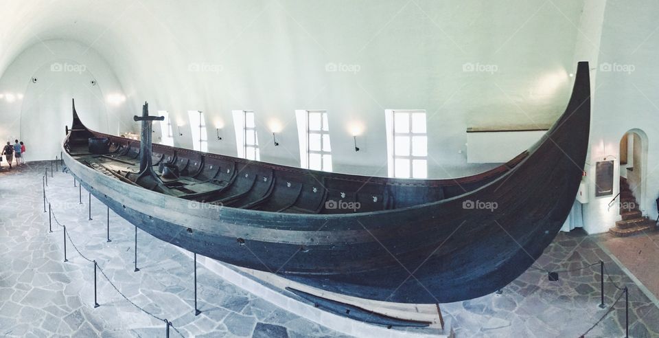Viking ship in Viking Ship Museum Oslo 