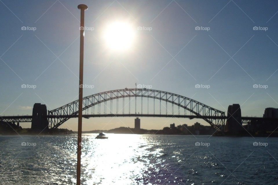 Australia Sydney Bridge sunset