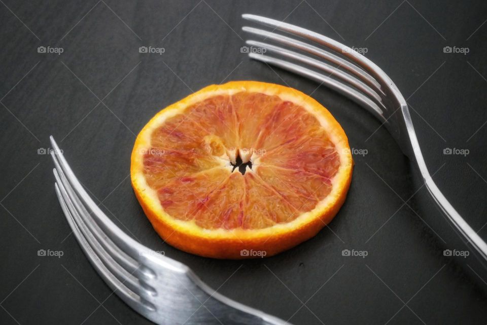 Forks & orange