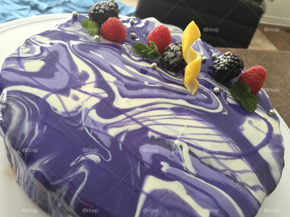 Purple baking