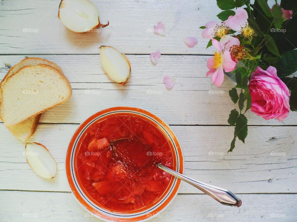 Ukrainian red borsch