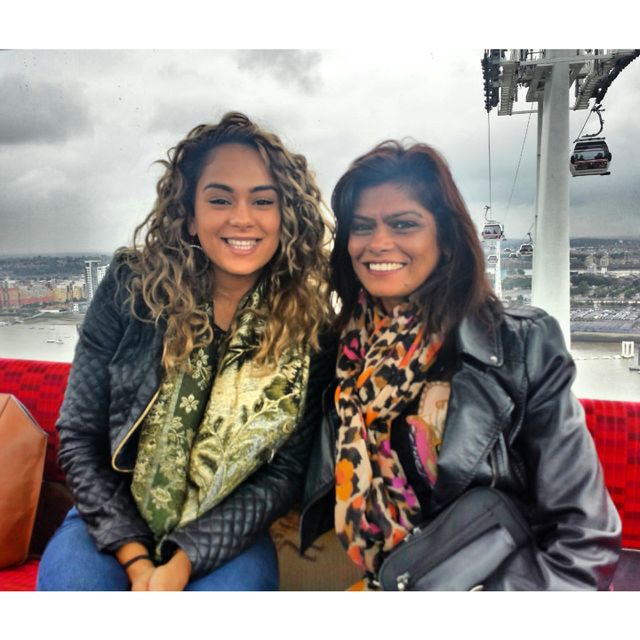 Mother And Daughter. Cable Cars, London O2 Arena. Day out with My mum Remember my late Father.