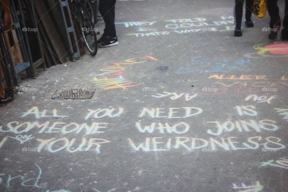 You need someone who join your weirdness 