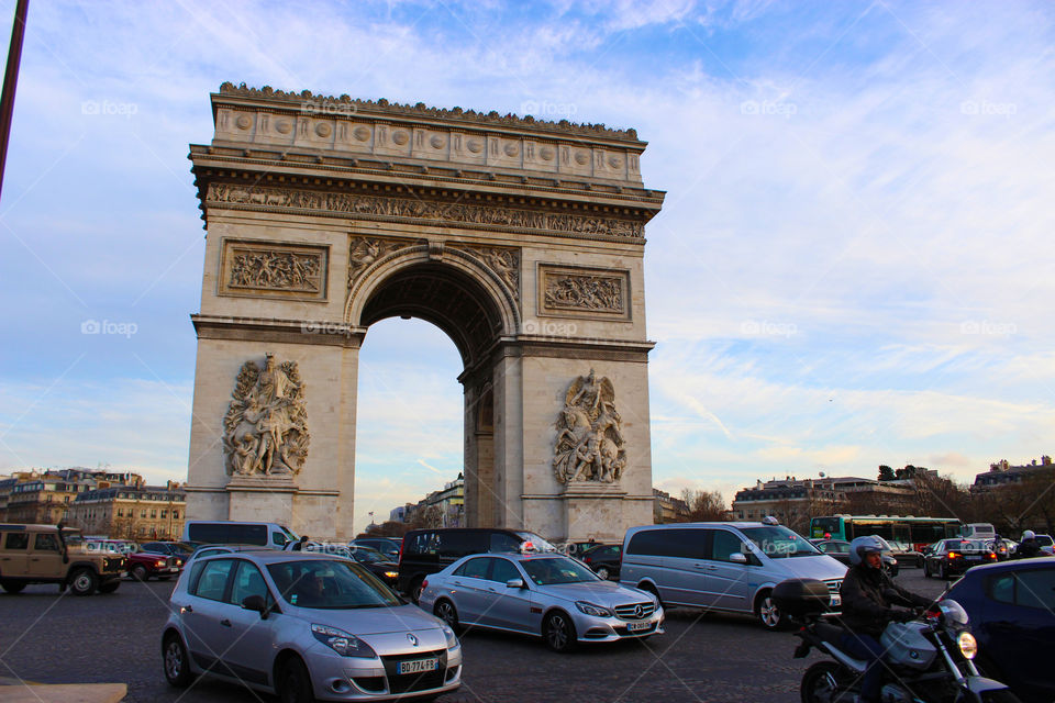 Arch of Triumph in Paris,France