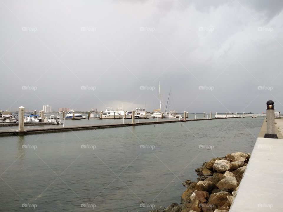Storm through Clearwater Harbor