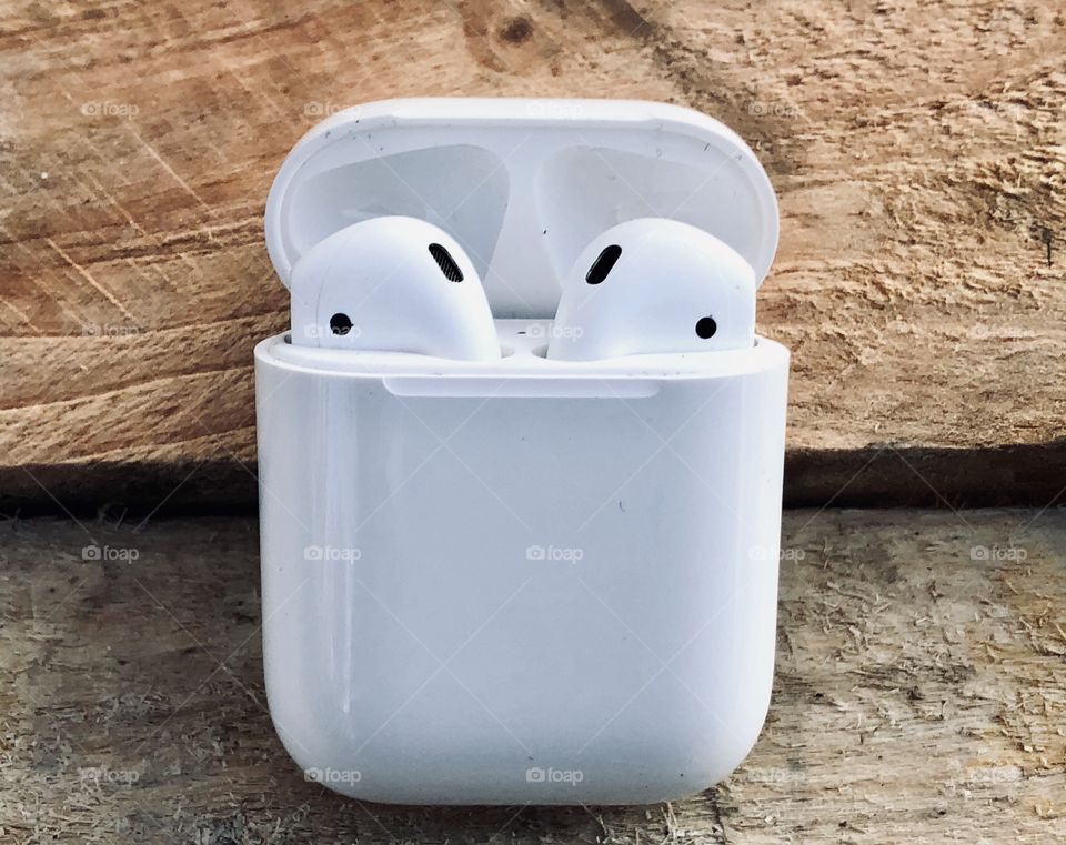 Closeup of Apple AirPods