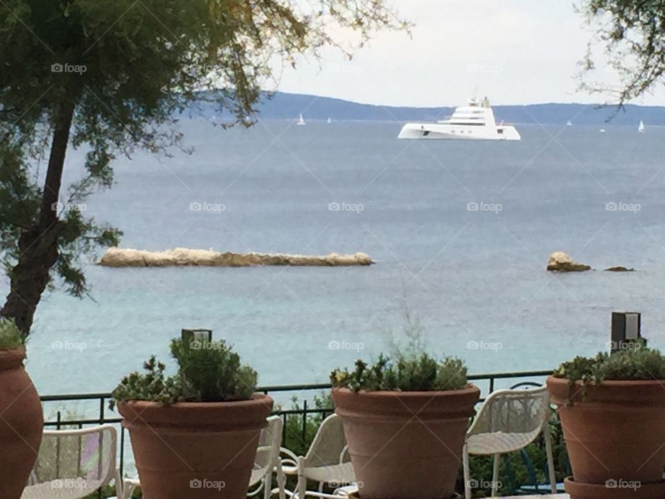 Yacht A. Russian billionaire Andrey Melnychenko's luxury yacht A spotted in the Adriatic Sea near the Croatian port of Split