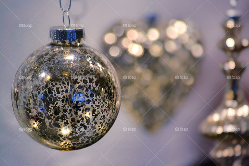 Silver christmas decoration