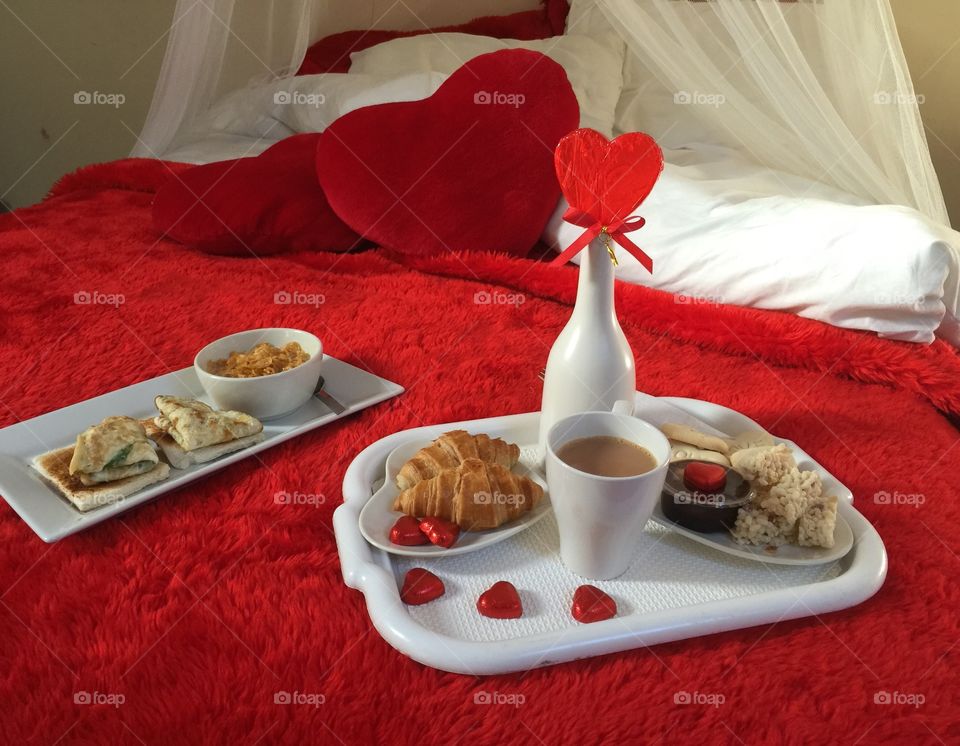 Valentine's Day breakfast