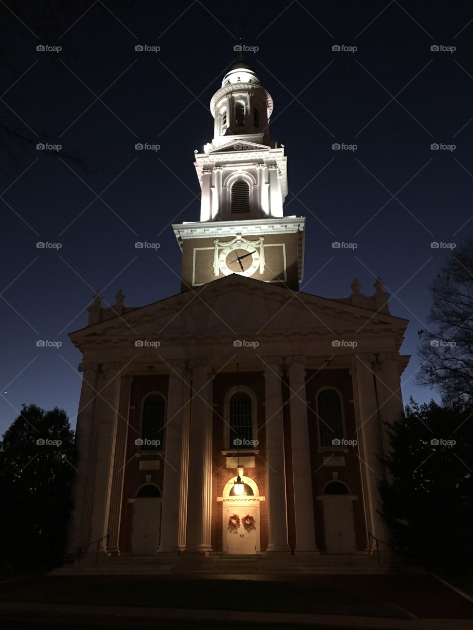 Church at night