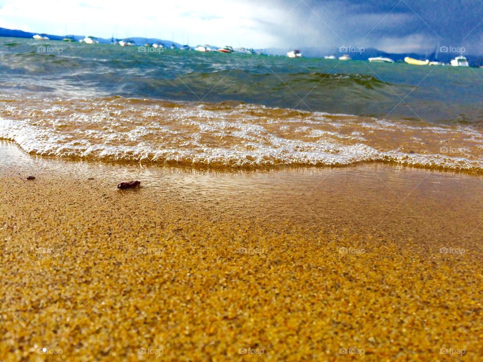 Sand and water, Lake Tahoe 