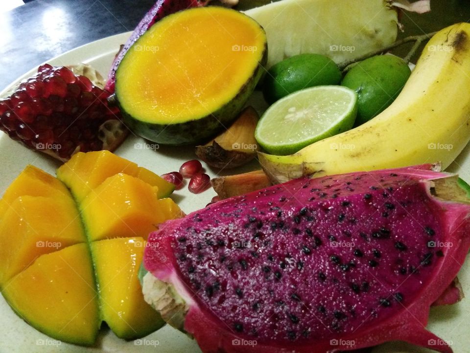 delicious exotic fruits