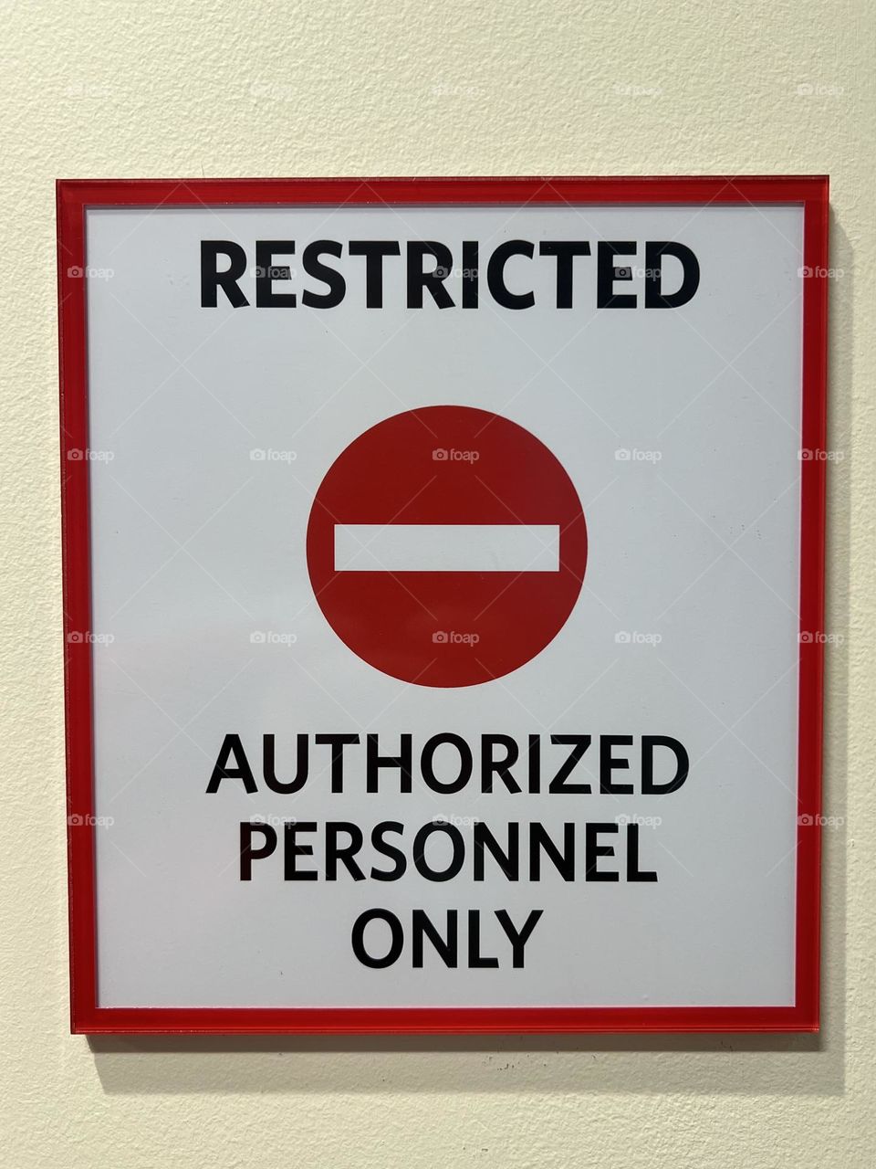 Restricted sign