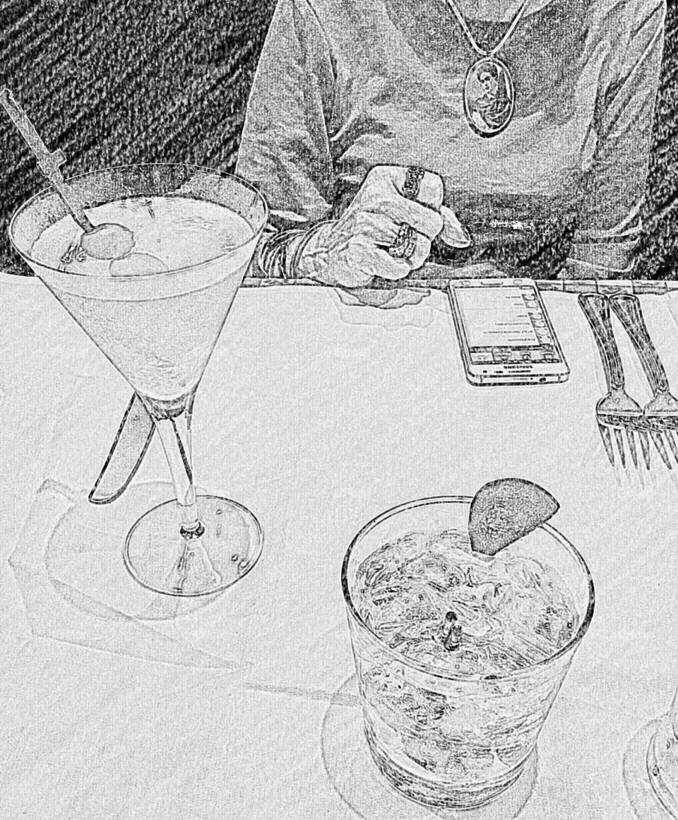 Sketch Art Cocktails