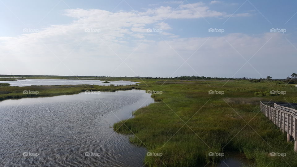OBX bodie lighthouse boardwalk.