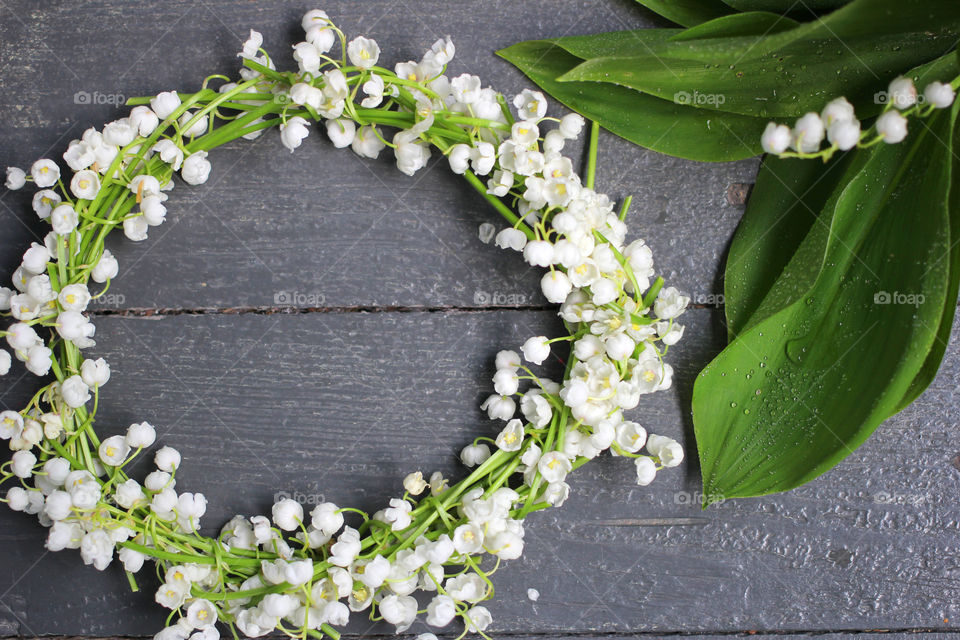 Wreath of lilies of the valley