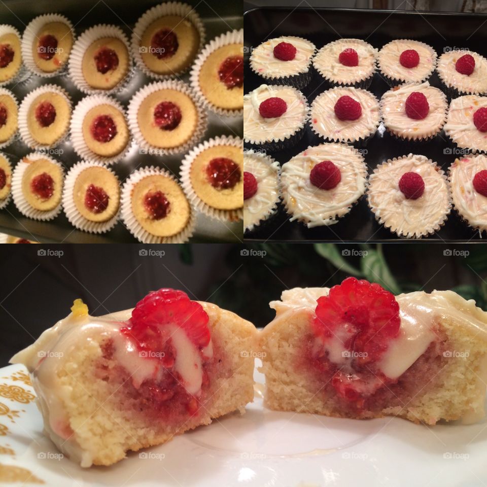 I also love baking, raspberry filled cupcakes with lemon zest. 