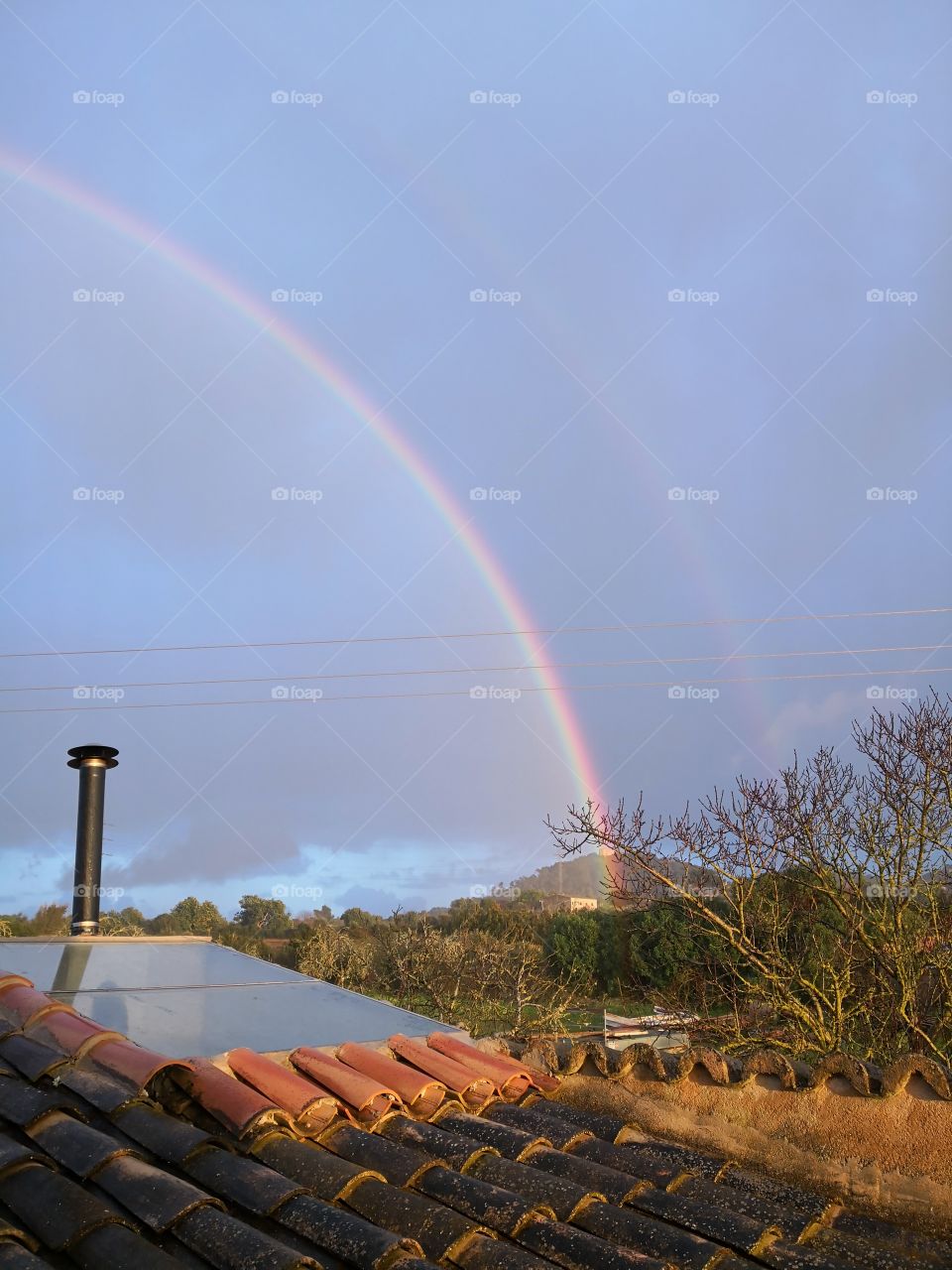 A rare double rainbow