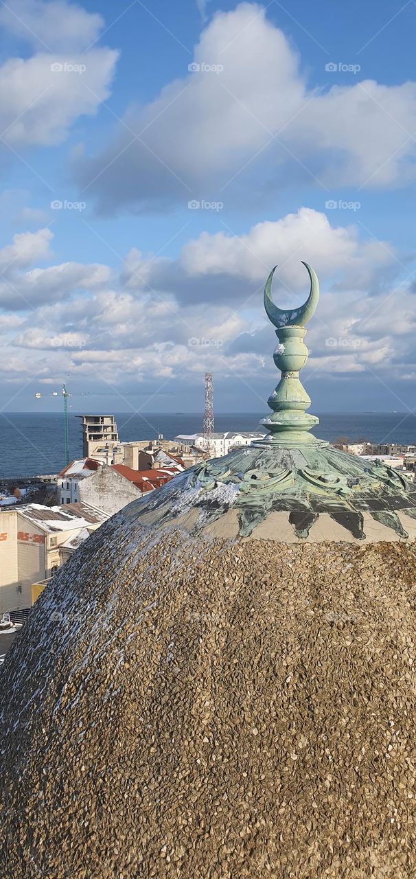 Constanta, on the top of the mosque