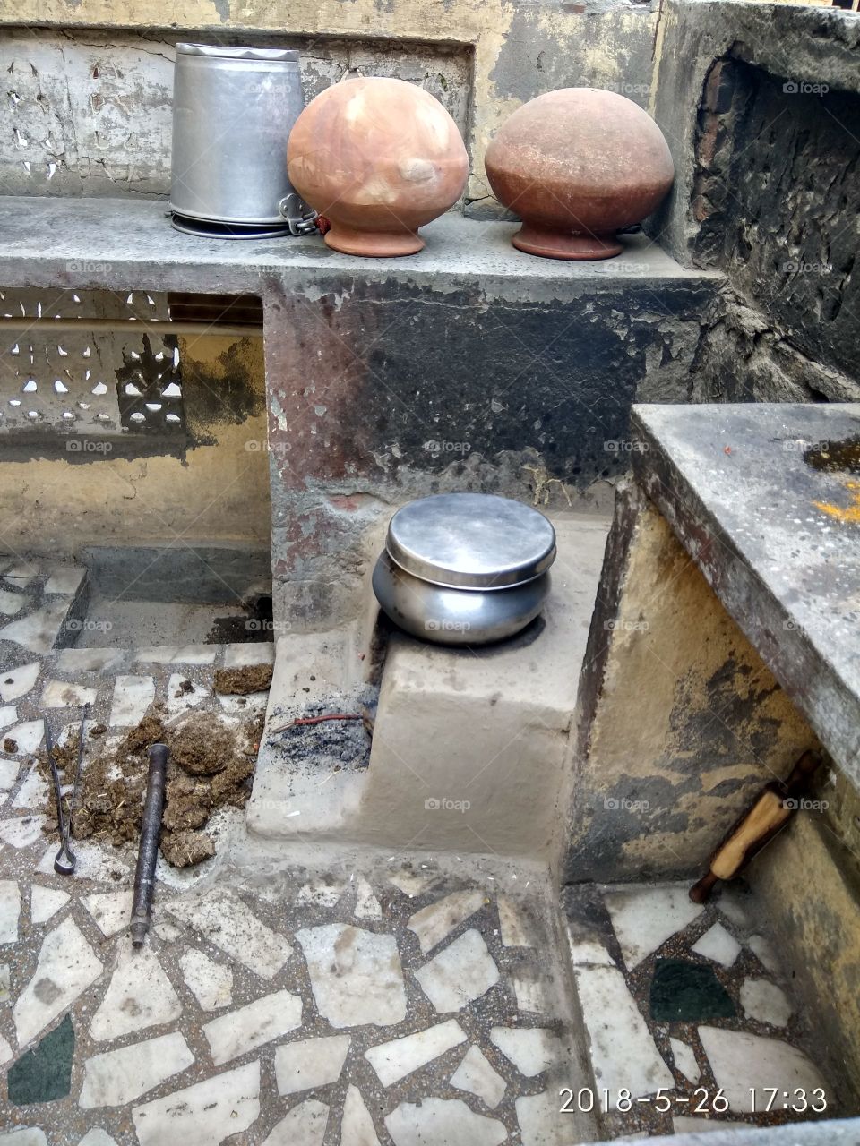 Indian village kitchen