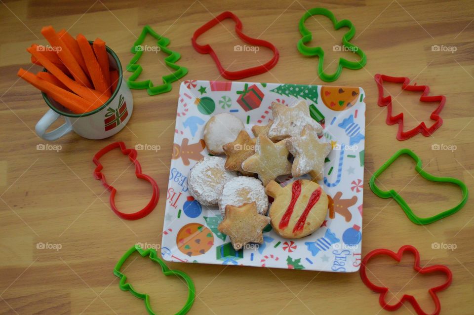 Preparing snacks for Santa