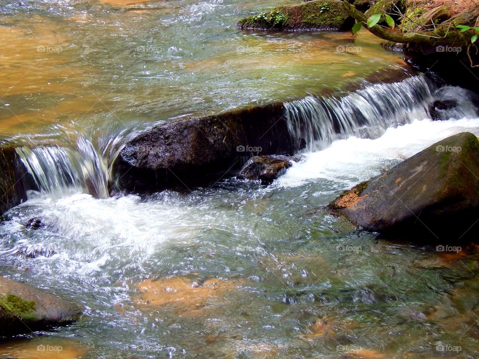 small waterfall in a Georgia stream