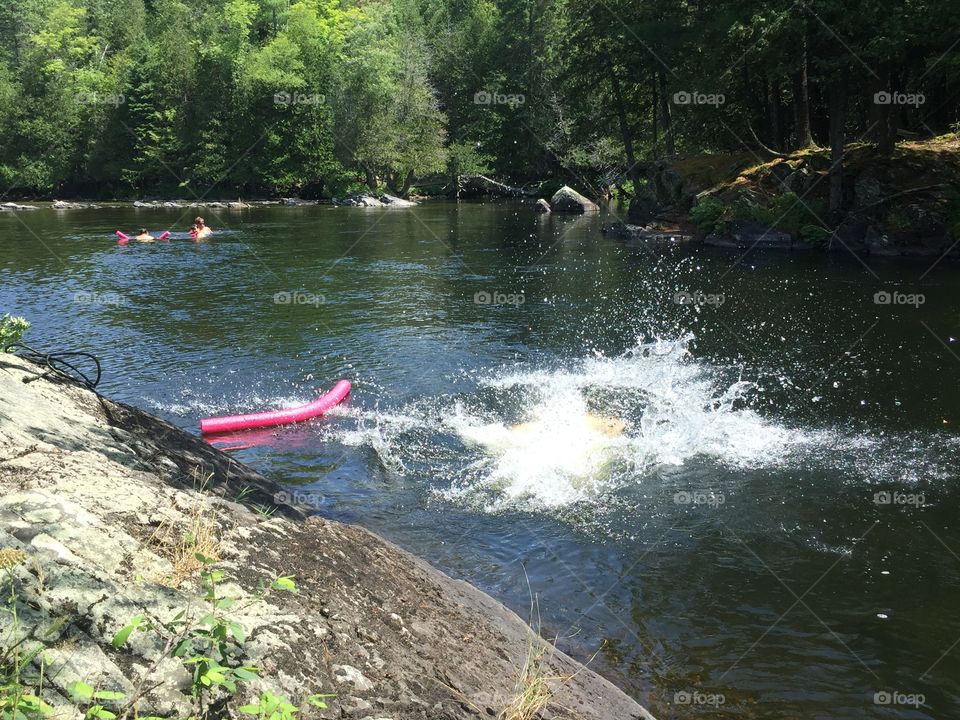 Summer vacation fun in the water 