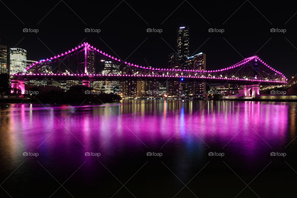 Storey Bridge Brisbane reflection 