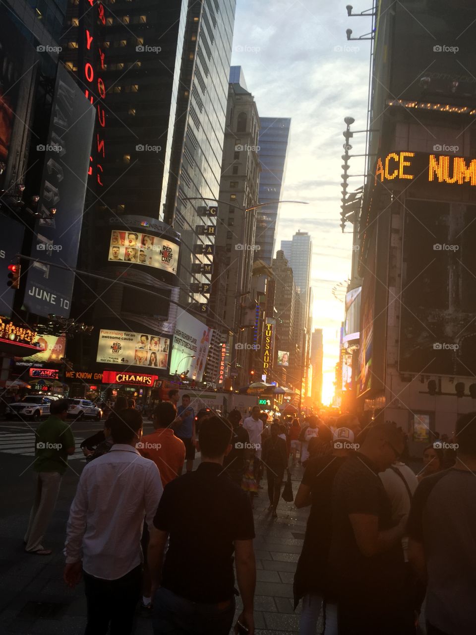 Manhattanhenge: When the setting sun is aligned with the streets of Manhattan. 