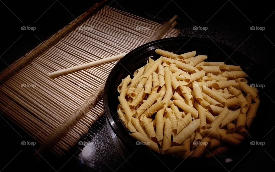 Old fashioned pasta making