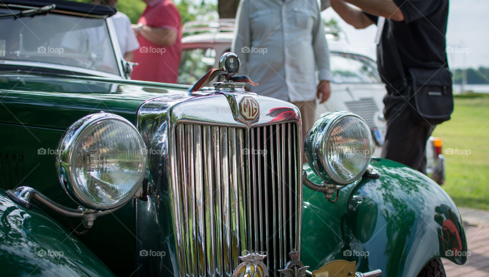 old vintage MG car