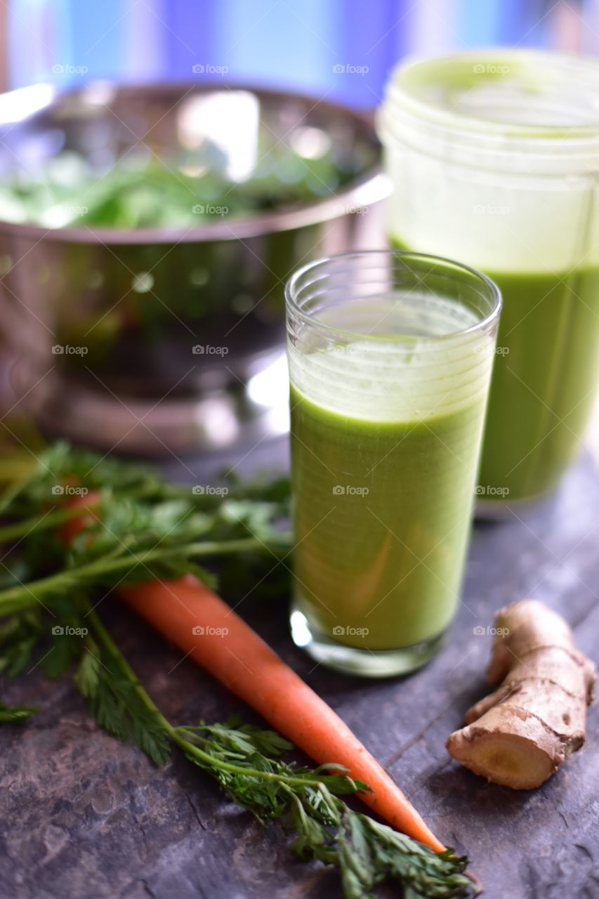 Need your daily serving of Fresh vegetables in a hurry? Veggie smoothies.